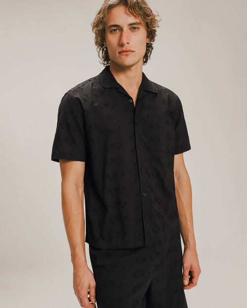 Camisa Fit Relax Negra